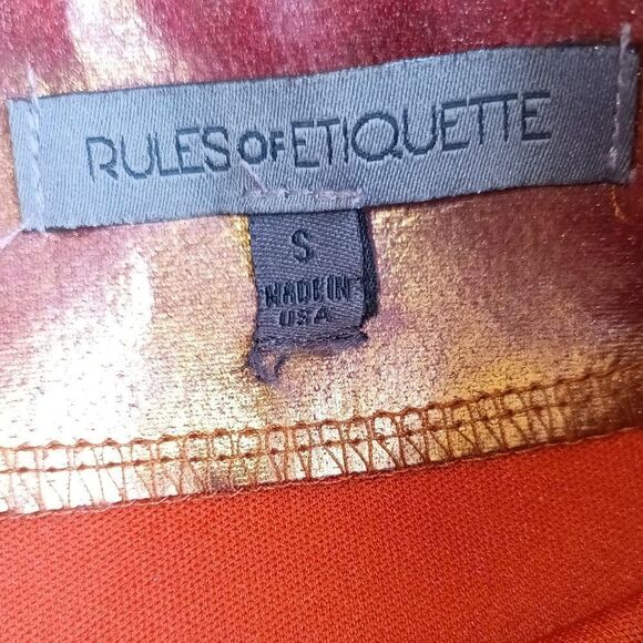 Rules of etiquette copper colored mini skirt. - Picture 10 of 12